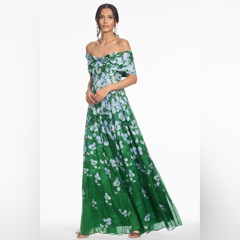 NWT Sachin + Babi Kennedy Gown in Kelly Green Size 4 - Picture 2 of 13